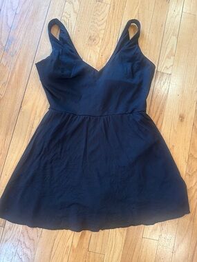 SPANX Black V-Neck Swim Dress 1X